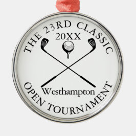 Ornamento De Metal Golf Tournament Classic Event Award