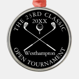 Ornamento De Metal Golf Tournament Classic Modern Award