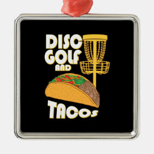 Ornamento De Metal Golfe De Disco E Tacos