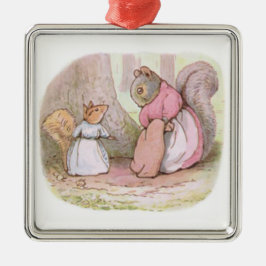 Ornamento De Metal Goody e Sra. Hackee (Esquilos) (Beatrix Potter)