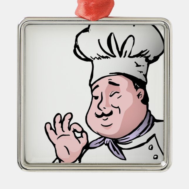 ORNAMENTO DE METAL GOURMET CHEF (Frente)