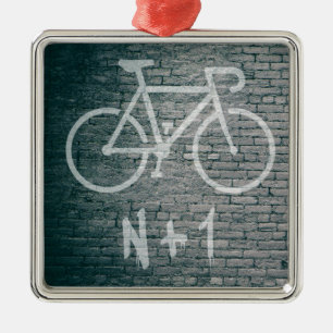 Ornamento De Metal Grafite de bicicleta N+1
