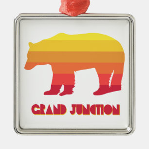Ornamento De Metal Grand Junction Colorado Urso Arco-íris