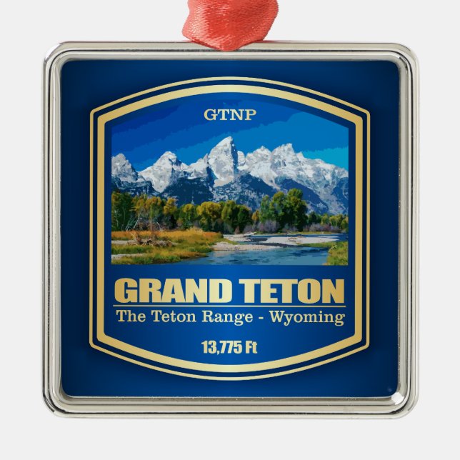 Ornamento De Metal Grand Teton (PF) (Frente)
