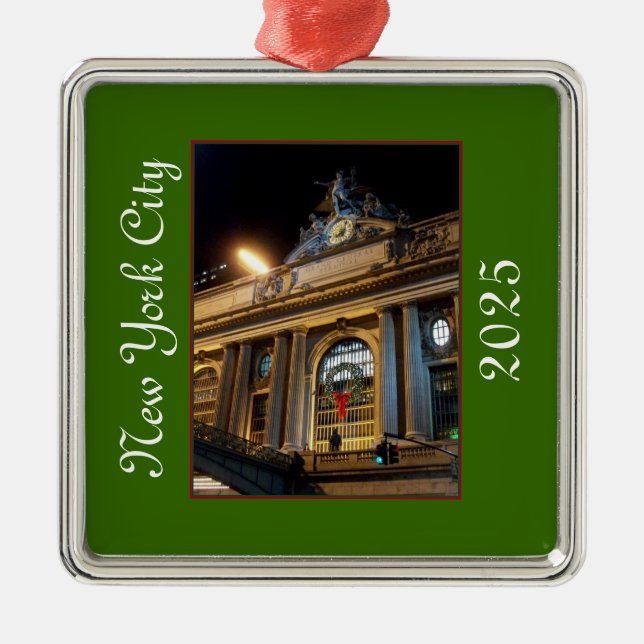 Ornamento De Metal "Grande Natal Central" 2025 Ornament (Frente)