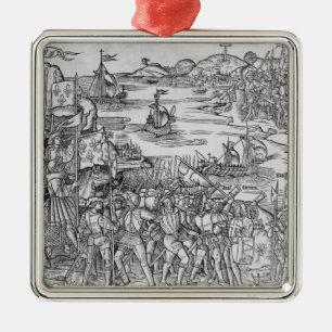 Ornamento De Metal Grande Viagem de Hierusalem'