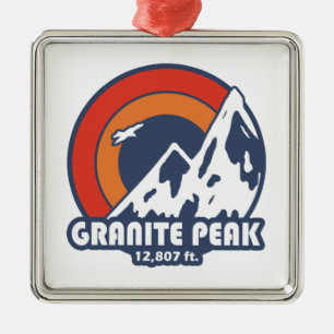 Ornamento De Metal Granite Peak Montana Sun Eagle