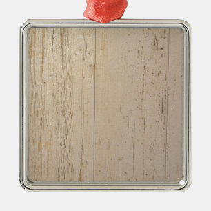 Ornamento De Metal Grãos de Madeira Texturizados brancos