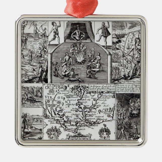 Ornamento De Metal Gravado por Robert Vaughan (Frente)