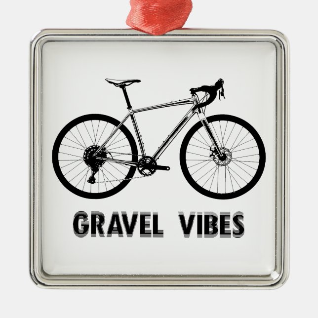 Ornamento De Metal Gravel Vibes Cycling (Frente)