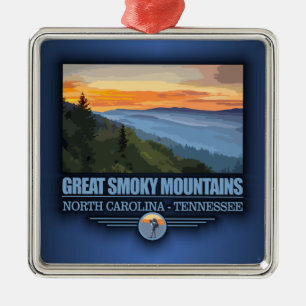 Ornamento De Metal Great Smoky Mountains
