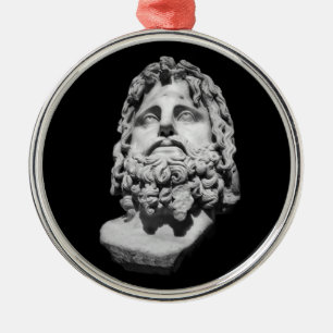 Ornamento De Metal Greco Roman Bust