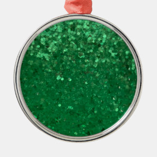 Ornamento De Metal Green Glitter to Customize