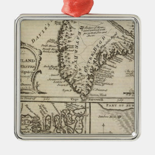 Ornamento De Metal Greenland velho