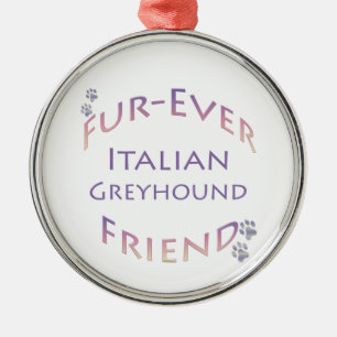 Ornamento De Metal Greyhound Fuere Italiano