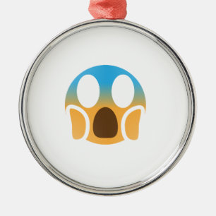 Ornamento De Metal gritar emoji
