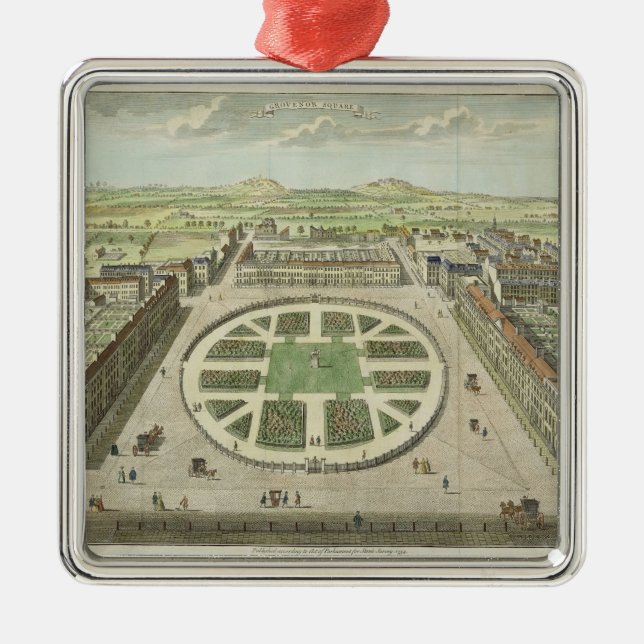 Ornamento De Metal Grosvenor esquadra, para da "a avaliação (Frente)