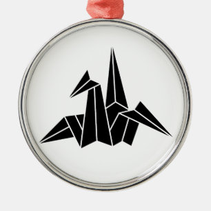 Ornamento De Metal Grou de Papel