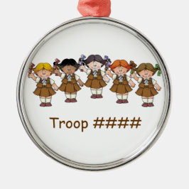 Ornamento De Metal Grupo da brownie