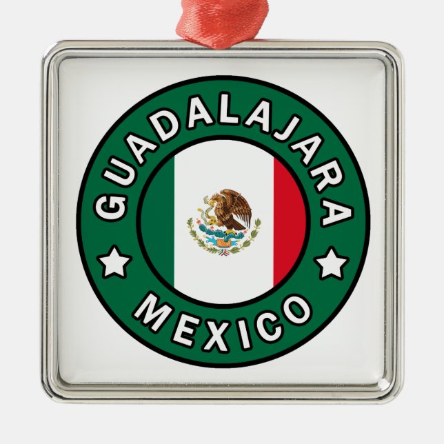 Ornamento De Metal Guadalajara México (Frente)