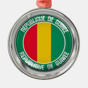Ornamento De Metal Guiné Round Emblem