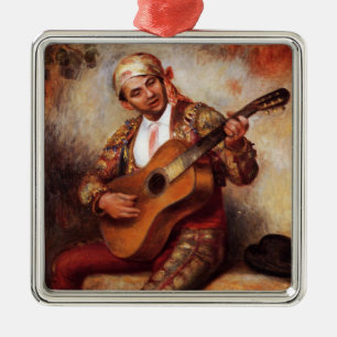 Ornamento De Metal Guitarista espanhol (por Pierre-August Renoir)