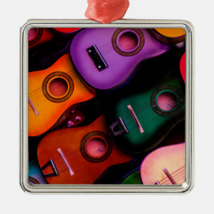Ornamento De Metal Guitarra coloridas