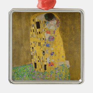 Ornamento De Metal Gustav Klimt "O Beijo"