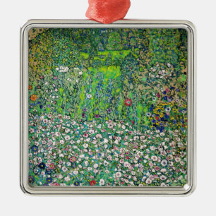 Ornamento De Metal Gustav Klimt - Paisagem Hortícola e Topo de Colina