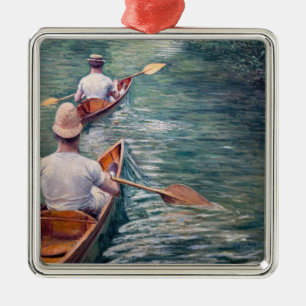 Ornamento De Metal Gustave Caillebotte - Canoas no Yerres