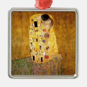 Ornamento De Metal Gustavo Klimt o beijo Nouveau