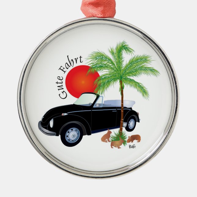 Ornamento De Metal Gute Fahrt Ornament (Frente)