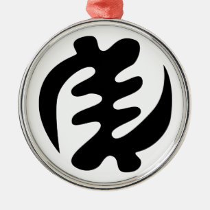 Ornamento De Metal Gye Nyame Deus é Símbolo Adinkra Supremo