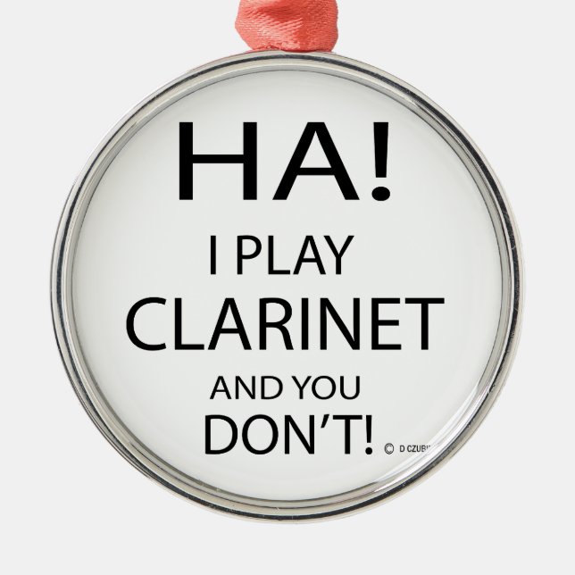 Ornamento De Metal Ha Clarinet (Frente)