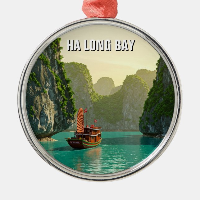 Ornamento De Metal Ha Long Bay Vietnam Travel (Frente)
