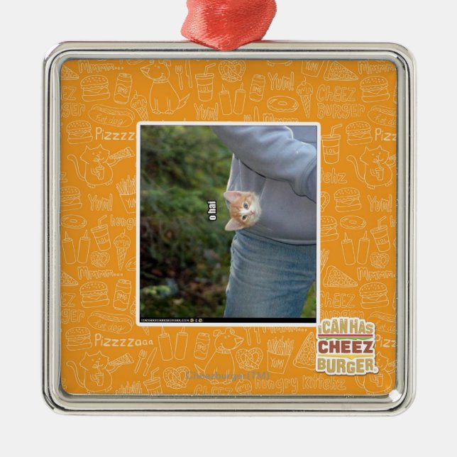 Ornamento De Metal Hai de O (Frente)