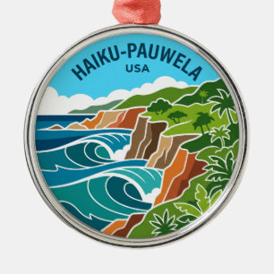 Ornamento De Metal Haiku-Pauwela Havaí