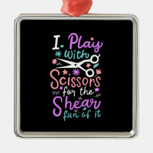 Ornamento De Metal Hairdresser Hairstylist Gift