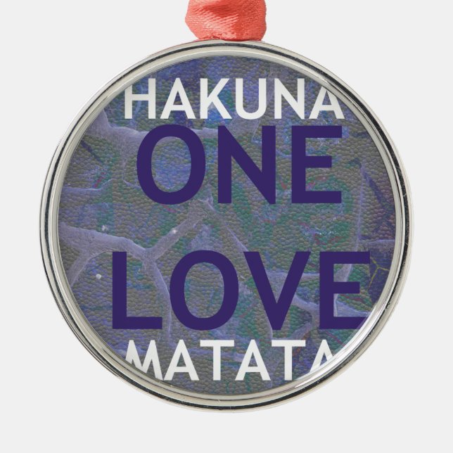 ORNAMENTO DE METAL HAKUNA MATATA (Frente)