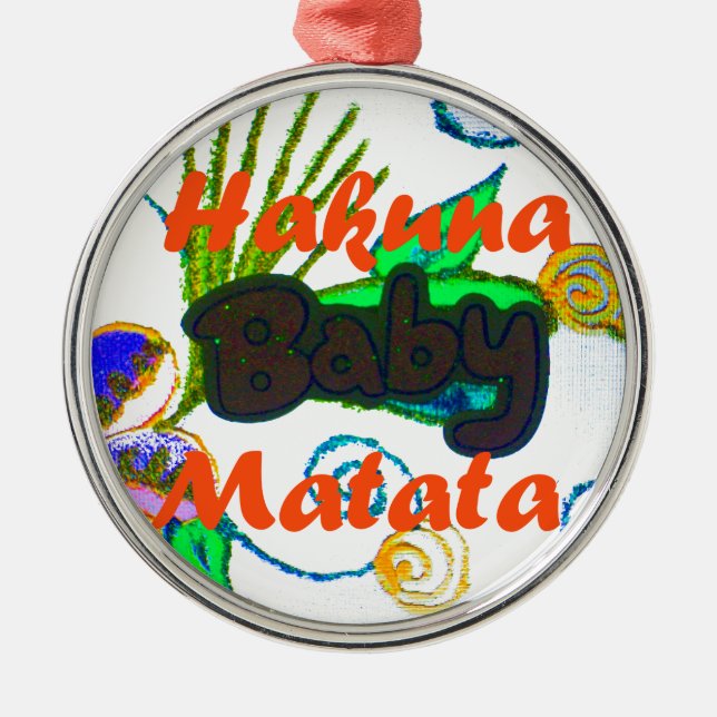 Ornamento De Metal Hakuna Matata Baby.png (Frente)