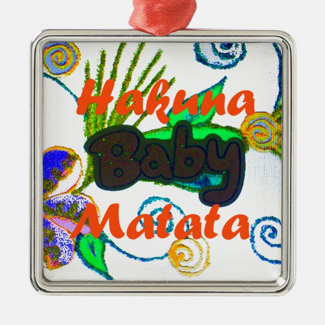 Ornamento De Metal Hakuna Matata Baby.png (Frente)
