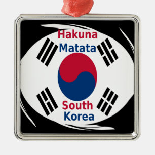 Ornamento De Metal Hakuna Matata Coreia do Sul