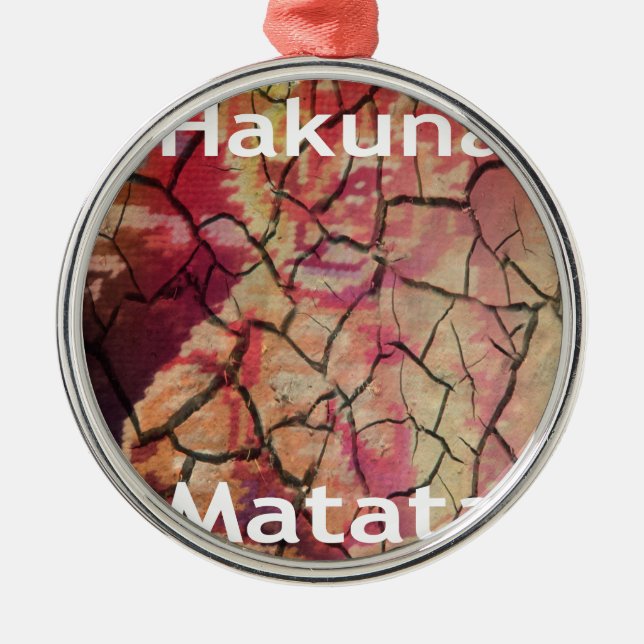 Ornamento De Metal Hakuna Matata.JPG (Frente)