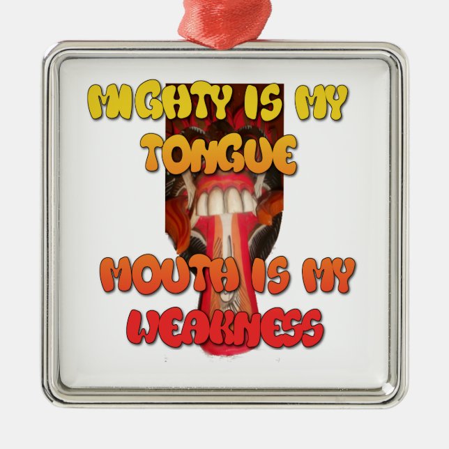 Ornamento De Metal Hakuna Matata Matata Matata Grande Boca. (Frente)