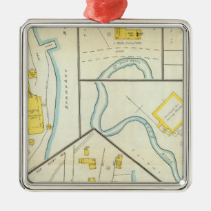 Ornamento De Metal Hallowell, Kennebec County, e Maine 3