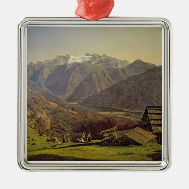 Ornamento De Metal Hallstatter-Veja (óleo em canvas) (Frente)
