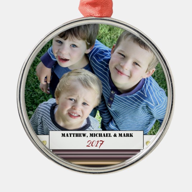 Ornamento De Metal HAMbWG - Ornament - Photo Memento (Frente)