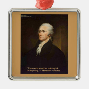 Ornamento De Metal Hamilton Cai Por Qualquer Coisa Que Seja Dotado