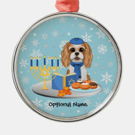 Ornamento De Metal Hanukkah Blenheim Cavalier King Charles Spaniel Wr