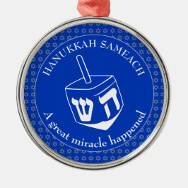 Ornamento De Metal HANUKKAH SAMEACH | Chanukah | Dreidel